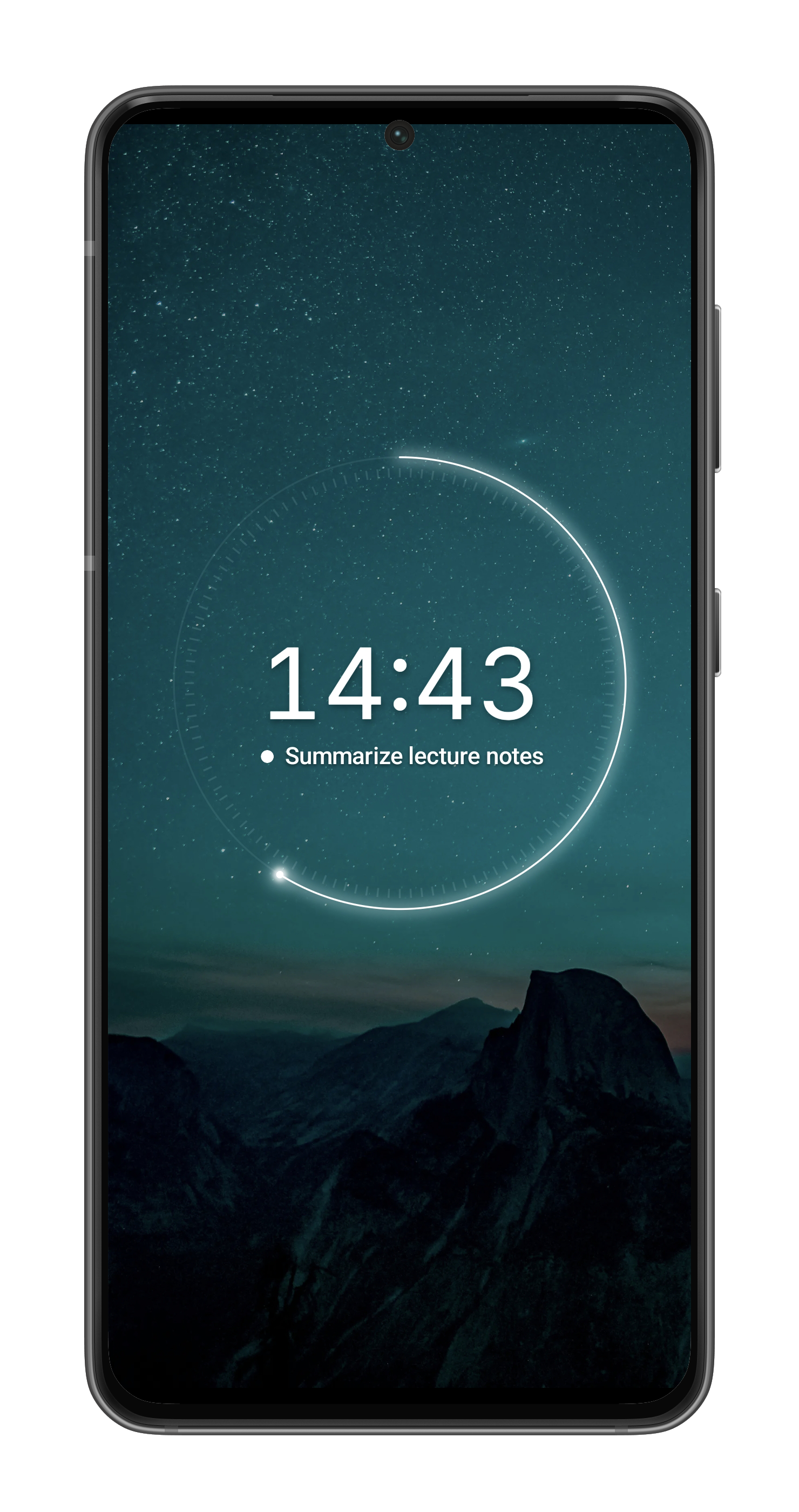 Lume app timer interface showing a focus session in progress